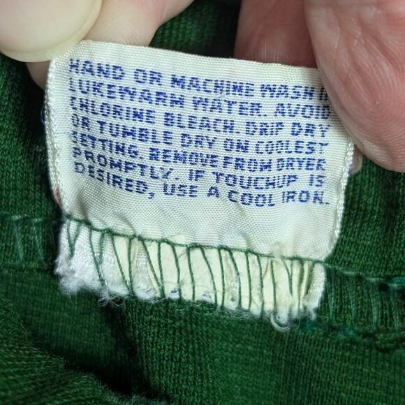 Vintage Pants 3 pc Set Womens 12 Green Shirt Shell Retro Leisure 70s Forestcore - Picture 8 of 16